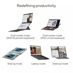 ASUS Zenbook Duo 14" 2 In 1 Laptop - Intel® Core™ Ultra 9, 2 TB SSD(Ux8406ma Pz203w Asus Zenbook Duo 14 2 In 1 Laptop Intel® Core™ Ultra 9 2 Tb Ssd) -Digiland Shop ASUS Zenbook Duo 14 2 in 1 Laptop Intelr CoreTM Ultra 9 2 TB SSD Asus 268057187