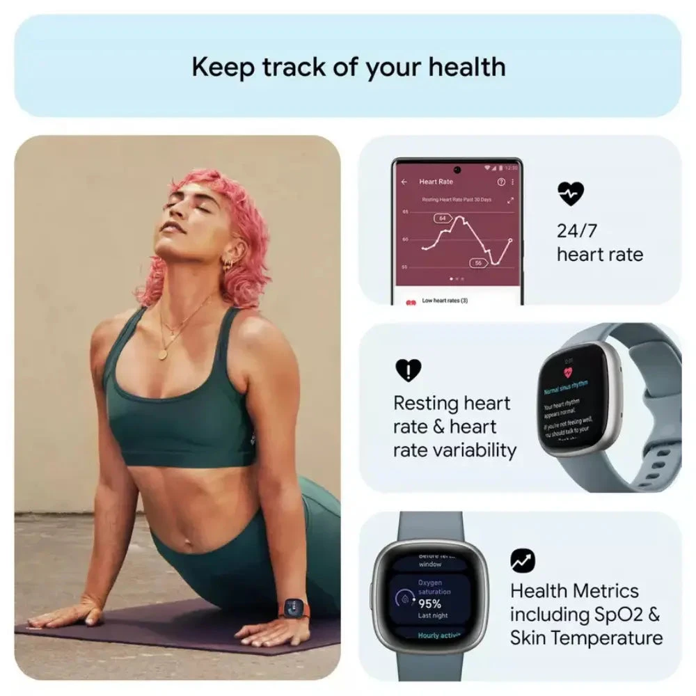 Fitbit Versa 4 Smart Watch(Fb523srag Fitbit Versa 4 Smart Watch) 6 Fitbit Versa 4 Smart Watch(Fb523srag Fitbit Versa 4 Smart Watch) - Image 6