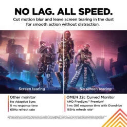 HP OMEN 32c 32" QHD 165hz, 1ms, FreeSync Curved Gaming Monitor(780k6aa Abu Hp Omen 32c 32 Qhd 165hz 1ms Freesync Curved Gaming Monitor) 10 HP OMEN 32c 32" QHD 165hz, 1ms, FreeSync Curved Gaming Monitor(780k6aa Abu Hp Omen 32c 32 Qhd 165hz 1ms Freesync Curved Gaming Monitor) -Digiland Shop HP OMEN 32c 32 QHD 165hz 1ms FreeSync Curved Gaming Monitor HP 215123911