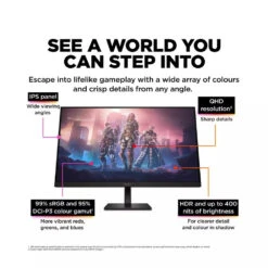 HP OMEN 32q31.5in QHD (2560 X 1440) 165hz, 1ms Response, AMD FreeSync™ Premium, Gaming Monitor(780k0aa Abu Hp Omen 32q Gaming Monitor 31 5in Qhd 2560 X 1440 165hz 1ms Response Amd Freesync™ Premium Adjustable Stand Pc Console Compatible) 9 HP OMEN 32q31.5in QHD (2560 X 1440) 165hz, 1ms Response, AMD FreeSync™ Premium, Gaming Monitor(780k0aa Abu Hp Omen 32q Gaming Monitor 31 5in Qhd 2560 X 1440 165hz 1ms Response Amd Freesync™ Premium Adjustable Stand Pc Console Compatible) -Digiland Shop HP OMEN 32q 31.5in QHD 2560 x 1440 165hz 1ms Response AMD FreeSyncTM Premium Gaming Monitor HP 166888365