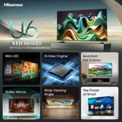 Hisense 50U6NQTUK 50 Inch Mini-LED Smart TV(50u6nqtuk Hisense 50u6nqtuk 50 Inch Mini Led Smart Tv) -Digiland Shop Hisense 50U6NQTUK 50 Inch Mini LED Smart TV Hisense 160924170