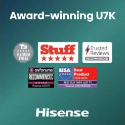 Hisense 55U7KQTUK, 55 Inch, 4K Ultra HD HDR, Mini LED, Smart TV(55u7kqtuk Hisense 55u7kqtuk 55 Inch 4k Ultra Hd Hdr Mini Led Smart Tv) -Digiland Shop Hisense 55U7KQTUK 55 inch 4K Ultra HD HDR Mini LED Smart TV Hisense 105443612