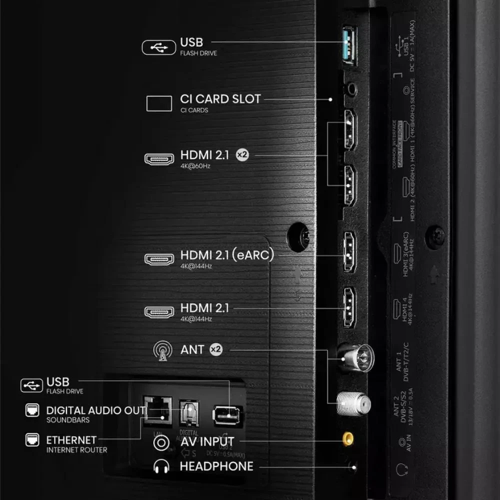 Hisense 55U7NQTUK 55 Inch Smart 4K UHD HDR Mini LED Freely TV(55u7nqtuk Hisense 55u7nqtuk 55 Inch Smart 4k Uhd Hdr Mini Led Freely Tv) 12 Hisense 55U7NQTUK 55 Inch Smart 4K UHD HDR Mini LED Freely TV(55u7nqtuk Hisense 55u7nqtuk 55 Inch Smart 4k Uhd Hdr Mini Led Freely Tv) - Image 12