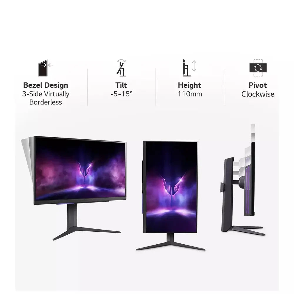LG 27GR93U 27" UltraGear 4K UHD IPS 1ms 144Hz Gaming Monitor(27gr93u B Aek Lg 27gr93u 27 Ultragear 4k Uhd Ips 1ms 144hz Gaming Monitor) 3 LG 27GR93U 27" UltraGear 4K UHD IPS 1ms 144Hz Gaming Monitor(27gr93u B Aek Lg 27gr93u 27 Ultragear 4k Uhd Ips 1ms 144hz Gaming Monitor) - Image 3