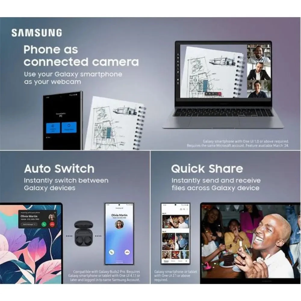 Samsung Galaxy Book4 Pro 14" Laptop - Intel® Core™ Ultra 7, 16GB, 1TB SSD(Np940xgk Kg1se Samsung Galaxy Book4 Pro 14 Laptop Intel® Core™ Ultra 7 1 Tb Ssd) 8 Samsung Galaxy Book4 Pro 14" Laptop - Intel® Core™ Ultra 7, 16GB, 1TB SSD(Np940xgk Kg1se Samsung Galaxy Book4 Pro 14 Laptop Intel® Core™ Ultra 7 1 Tb Ssd) - Image 8